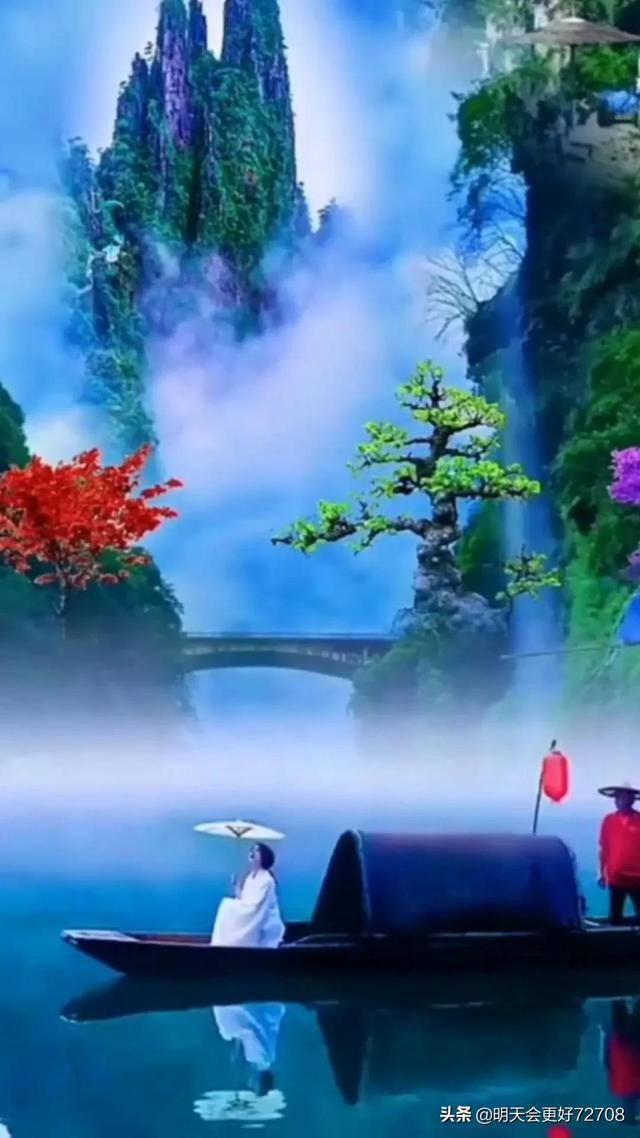 黄山的景色很美。（改为比喻句）